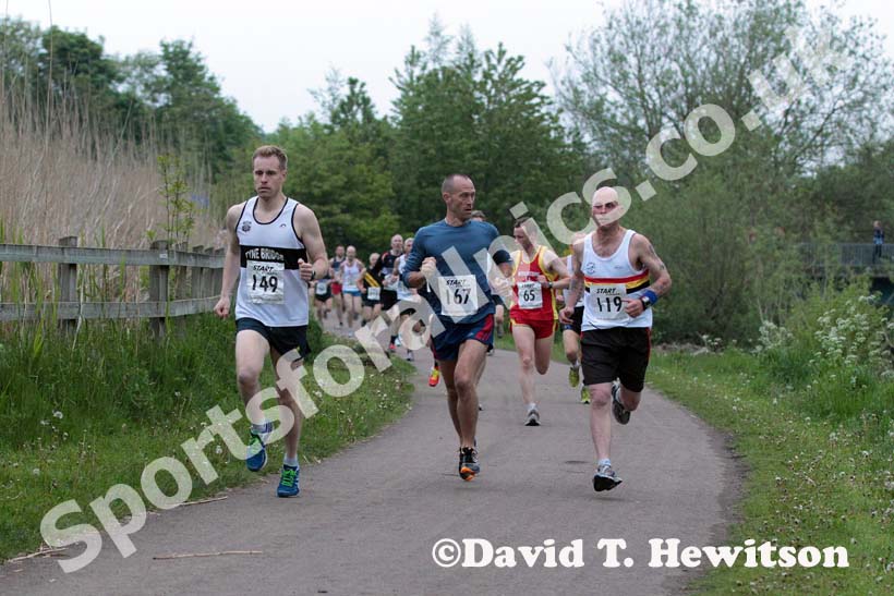 Soon after the start of the George Ogle Memorial Race, Rowlands Gill.